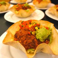 Taco Bowl Stuffed w Tempeh Molé Negro